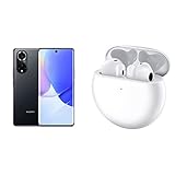 HUAWEI nova 9 - Smartphone, 50 MP Ultra Vision Kamera, 6,57 Zoll OLED Display, 120 Hz Aktualisierungsrate, 66W HUAWEI Supercharge, 8GB RAM+128GB ROM, 4300 mAh, Black + FreeBuds 4