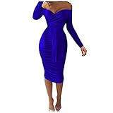 CHENSIYU Weihnachtskleid Damen Weihnachts Weihnachtskleid Festlich Minikleid Hochzeitskleid Kleid Winter Damen Bodycon FlowyMittelalter Brautkleider Partykleid D