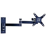 TradeMount Monitor Wandhalterung Alu ausziehbar von 7,8cm bis 39cm 12° neigbar 180° drehbar für Grundig 22' 22 VLE 5520 BG/SG/WG