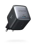 Anker Nano II 65W USB-C Ladegerät Netzteil mit Schnellladeleistung, GaN II Technologie, Kompatibel mit MacBook Pro/Air, Galaxy S20/S10, iPhone 12/Pro/Mini, iPad Pro, Pixel (Schwarz)