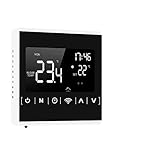 LKJHG 110V 220V Tuya Smart Thermostat WiFi Temperaturregler für Fußbodenheizung/Wasser/Gaskessel Arbeit MH1823D-Weiß-WiF
