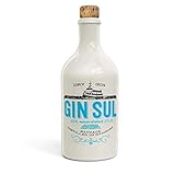 Gin Sul (1x0,5l) Original Dry Gin destilliert und abgefüllt in Hamburg, hochwertige weiße Tonflasche, zarte Aromen von wildem Wacholder und Zistrosen aus Portug