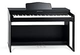 Classic Cantabile DP-230 SM E-Piano - Digitalpiano mit Hammermechanik - 88 Tasten - 2 Anschlüsse für Kopfhörer, USB, Audio und MIDI - 3 Pedale - Piano für Anfänger - Schw