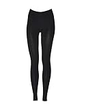 Dilling große Größen - Leggings für Damen aus 100% Bio-Merinowolle Schwarz 52