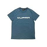 Seat 6H1084200CIBJ T-Shirt Rundhals Cupra Schriftzug, Petrol blau, Größe L