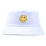Smile Face Bucket Hats For Women Cute Girls Fashion Hip Hop Beach Panama Caps Men Unisex Bob Fishing Summer Fisherman's H