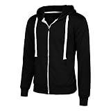Herren Sweatshirt Zip Hoodie Mit Kapuze Kleine Größe Herren Sweatjacke Mit Kapuze 3xl Dünn Und Leicht Sweatshirt Sport Strickjacke Slim Fit Herren Kapuzenpullover Langarm Schlanke Herren M-3XL