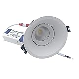 YXLMAONY Arbeitslicht 12W Runder Modul Kobold Scheinwerfer AC85-265V 1150LM.Super hell LED Einbau Downlight 85mm Hole Pitch Einbau Deckenleuchte Bekleidungsgeschäft Showroom Beleuchtung Auß