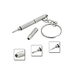 NIKJEBDF Mini 3in1 Schraubendreher Brille Telefon Uhr Schraube Reparatur Werkzeug Schlüsselanhänger Schlüsselanhänger Werkzeuge & Werkstattausrüstung Handwerkzeuge Schraubendreher Steckschlü