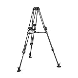 Manfrotto, Profi-Videokamera-Stativ 645, Tripod aus Aluminium mit schnellen Doppelrohrbeinen, Kamerastativ für Digitalkameras, Camcorder, Videosystem, V