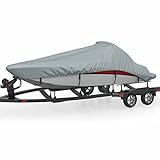 Festnight Bootsabdeckung 660x315 cm Grau Bootsplane Wasserdicht Bootspersenning Abdeckplane Boot Plane Schutzplane Bootsabdeckplane Persenning mit T