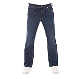 Wrangler Herren Jeans Jacksville Jeanshose Für Männer Baumwolle Bootcut Denim Hose Schwarz Blau w30-w44, Größe:32W / 32L, Farbe:Classic Blue (W15BKPXED)