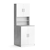 Vicco Waschmaschinenschrank Badschrank Hochschrank Liana Beton Badregal Überb