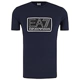 Emporio Armani Herren T-Shirt EA7 6ZPT81 PJ02Z Rundhals Kurzarm Gr. M, dunkelb