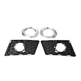 DZSFHJDXSD Links Rechts Auto Frontstoßstange Nebelscheinwerfer Grill Grill Abdeckung Für MERC&edes Be&nz X204 GLK 350 2010 2011 2012 2048853823 2048853723 (Color : 1 Set)