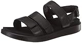 ECCO Womens Flowt Flat Sandal, Black, 43 EU