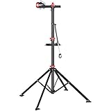 Decopatent Fahrradmontageständer - 360 ° drehbar - verstellbar - Werkzeugablage - Lenkerhalter ? Montagereparaturstandard - Repair Stand Bicy