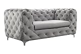 Sofia 2 Sitzer Couch - Couch, Schlafcouch, Stuhl, Couchgarnitur, Couchsessel, Sessel Wohnzimmer, Schlafsofa, Sofa - Glamour Design - S