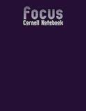 Focus Cornell Notebook: Cornell Note Paper Notebook 100 Pages (8.5 x 11 in), Cornell Note Taking System for School College and University S
