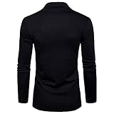 Zytyeu Strickjacke Herren Einfache Mode Lässige Einfarbige Herrenjacke Leichte Bequeme Lässige Sport Frühlings- Und Herbst Boutique Herren Übergangsjacke A-Black XL