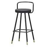 XPfj Hoher Stuhlhocker Moderne Barhocker Stühle Rückenlehne und Fußstütze Frühstück Küche Kaffee Gegen Bar Hocker (Size : 55cm)