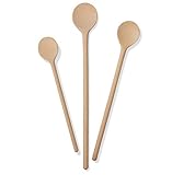 KO&CO Kochlöffel Holz aus unbehandeltem Buchenholz | Küchenhelfer Set | Küchenutensilien in Handarbeit hergestellt | 1 Set | Küchenzubehör praktisch | Löffel in Größe 25/30/35 cm | Geschenk
