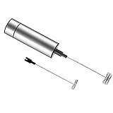eletrischer Milchaufschäumer mit Doppeltem Quirl, manuelle Milchschäumer Silber (MEHRWEG)