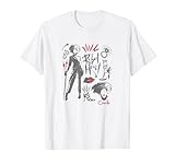 Disney Cruella Rebel Heart Collage Sketches T-S