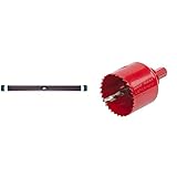 ABUS Panzerriegel PR2600 braun, 513817 & Wolfcraft 5471000 Lochsäge,