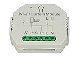 LEDLUX SH108 WiFi-Rollladen-Modul Smart Switch 220 V 2 A für elektrische Jalousien mit App TUYA Smart Life kompatibel mit Alexa und Google H