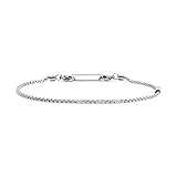 Armband MARLU' aus brüniertem Stahl Kette Box Roundd 2 mm Ref. 4BR1830
