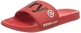 Superdry Herren Classic Pool Slide Slipper, Apple Red, Medium EU