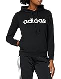 adidas Damen Essentials Linear Over Head Hoody, Black/White, XS