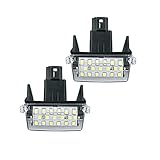 YMANNI Plattenlicht 2X Hecknummern Kennzeichen Licht for Toyota Auris Camry Corolla Esquire Highlander Prius Yaris Corolla Car LED White Auto Lamp