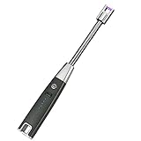 ZLZNX USB-Aufladung Lichtbogen Feuerzeug Stabfeuerzeug Winddichtes Flammenloses Plasma Feuerzeug Elektronisch Lighter Grillfeuerzeug für Küche, Kerze, Gasherde,Grill,Feuerwerk,G