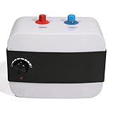 Warmwasserspeicher 6L Warmwasserspeicher Durchlauferhitzer Boiler 1500W Elektronisch Boiler max. 65℃ Wasserboiler Druckfest für Untertisch Badezimmer, Küche Weiß