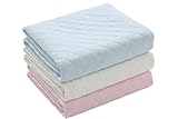 Alumuk Baby Infant Wasserdicht Matte Wickelauflage Wickelunterlage - Ökologische Baumwolle Atmungsaktiv Waschbar Wiederverwendbare Windel Matte,3 Stück in Paket (60x70 cm (3er Pack))