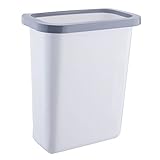 BLLYAYR Abfalleimer Wand-Abfalleimer, Abfalleimer für Küchen [no Cover] Wand-Abfalleimer-Schrank-Speicher-Fass 4L Küche&Haushalt Abfalleimer (Color : White)