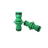 MINGMIN-DZ Dauerhaft 10Pcs Garten Kunststoff-Schnellanschluss 1/2 ‚‘ Gartenschlaucharmaturen Rohrverbinder Homebrew Wasserrohr 2-Wege Schlauchreparaturkupplung