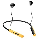 Mas Carney Bluetooth Kopfhörer kabellose In Ear Sport, Magnetische Wireless Nackenbügel Ohrhörer mit Mikrofon, In Ohr Kopfhörer mit TF kartenslot für Laufen, Joggen, Gym, 25 Std Spielzeit-Schw