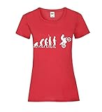 Evolution Enduro Sprung Frauen Lady-Fit T-Shirt Rot S - shirt84