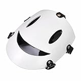 High-Rise Invasion Cosplay M-fragen Anime Sniper White Smile Mask, High-Rise Invasion Cosplay Kostümharz Integralhelm Horror Kopfbedeckung, Halloween Cosplay Animation Harz Ma-sk Unisex R