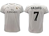 Real Madrid Offizielles F.C. Hazard Trikot, Weiß, Nummer 7, in Blisterverpackung, Geschenk (12 Jahre)