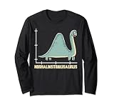 Normaldistribusaurus Dinosaurier Funny Statistics Math Pun Lang