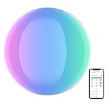 Smart Tischlampe, Dimmbar RGB 16 Millionen Farben, APP Steuerung Kompatibel Mit Alexa Google Home Nachttischlampe Für Schlafzimmer Und Wohnzimmer, Party