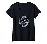 Damen Archangel Cassiel Siegel von Mortal Designs. T-Shirt mit V