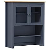 Anrichte Sideboard Mehrzweckschrank Highboard Schubladenkommode Flurschrank, für Diele, Wohnzimmer Esszimmer Diele, Grau 90x33x100