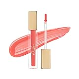 Oulac Flüssiger Lippenstift, Lipgloss für Volle Lippen-Make-up, Skin Tint Gefühl und Lang Anhaltende, Natürliche Wirkung, 4,5 ml, Inselmädchen (S02)