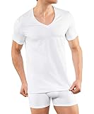 FALKE Herren Daily Comfort V-Neck 2-Pack M UW Unterwäsche, Weiß (White 2000), XXL (2er Pack)