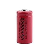 yfkjh 3.7v 16340 2500mah Lithium Batterie, Wiederaufladbare Zelle für Vl123a Dl123a 5018lc Cr123a Cr17345 K123a 1p